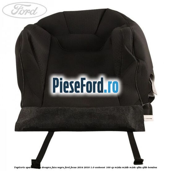 Tapiterie spatar scaun dreapta fata negru Ford Focus 2014-2018 1.0 EcoBoost 100 cp Tapiterie spatar scaun dreapta fata negru Ford Focus 2014-2018 1.0 EcoBoost 100 cp M2DA, M2DB, M2DC, SFDA, SFDB benzina