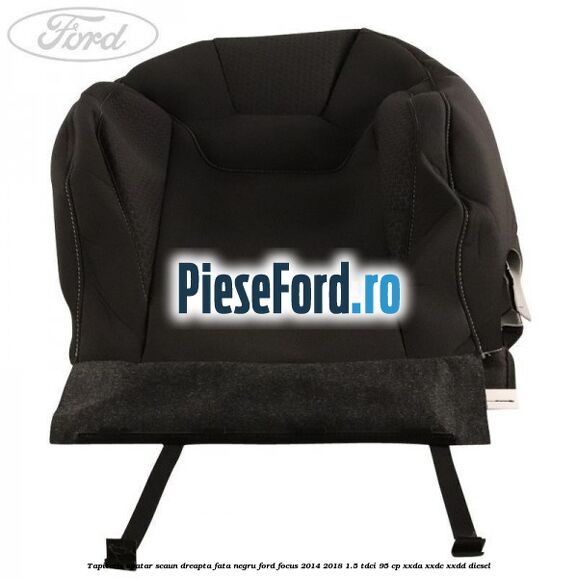 Tapiterie spatar scaun dreapta fata negru Ford Focus 2014-2018 1.5 TDCi 95 cp XXDA, XXDC, XXDD diesel