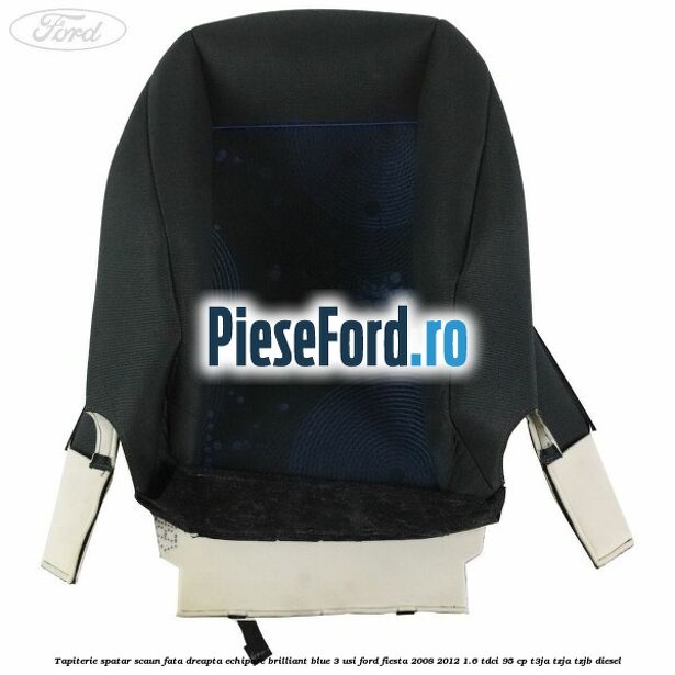 Tapiterie spatar scaun fata dreapta echipare brilliant blue 3 usi Ford Fiesta 2008-2012 1.6 TDCi 95 cp T3JA, TZJA, TZJB diesel