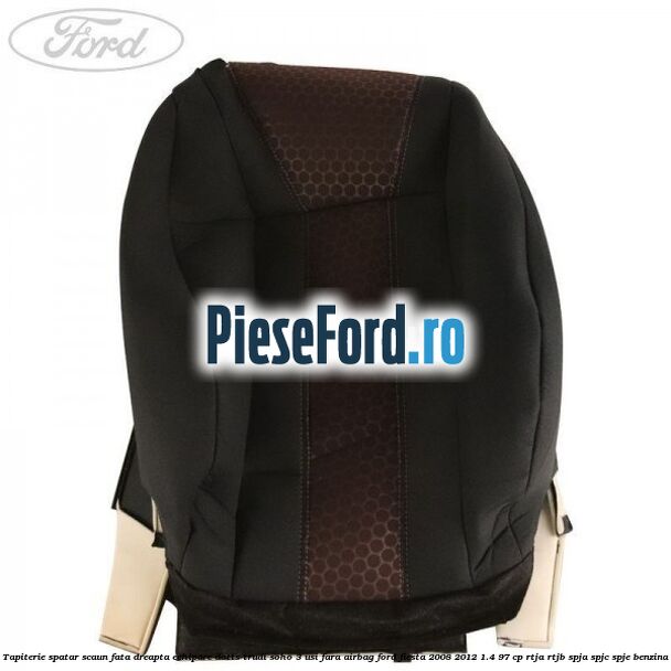 Tapiterie spatar scaun fata dreapta echipare dotts trudi soho 3 usi fara airbag Ford Fiesta 2008-2012 1.4 97 cp RTJA, RTJB, SPJA, SPJC, SPJE benzina
