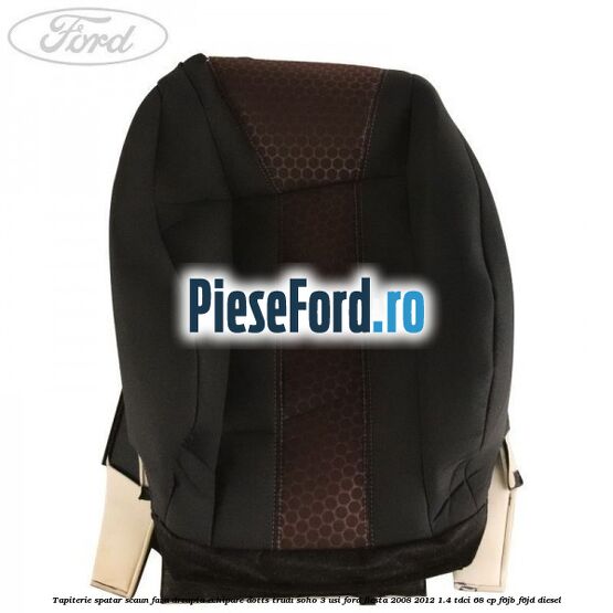 Tapiterie spatar scaun fata dreapta echipare dotts trudi soho 3 usi Ford Fiesta 2008-2012 1.4 TDCi 68 cp F6JB, F6JD diesel