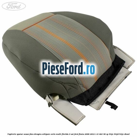 Tapiterie spatar scaun fata dreapta echipare ecrin multi florida 3 usi Ford Fiesta 2008-2012 1.6 TDCi 90 cp HHJC, HHJD, HHJE diesel