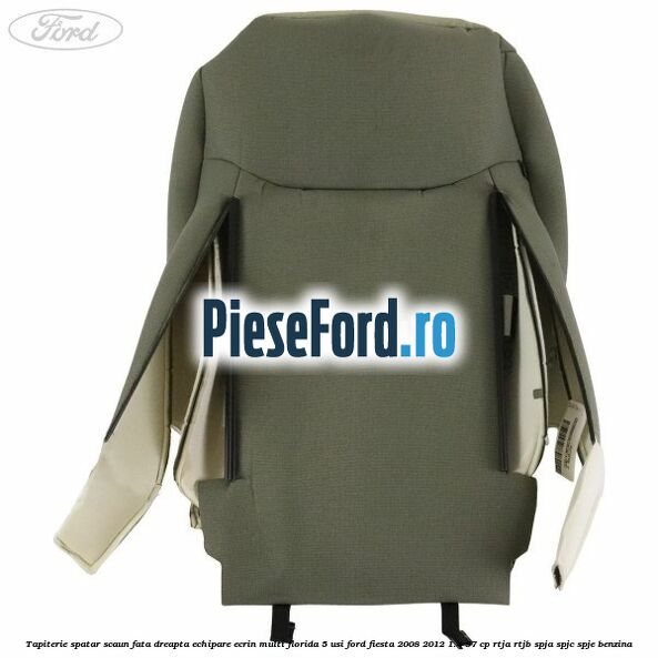 Tapiterie spatar scaun fata dreapta echipare ecrin multi florida 5 usi Ford Fiesta 2008-2012 1.4 97 cp RTJA, RTJB, SPJA, SPJC, SPJE benzina