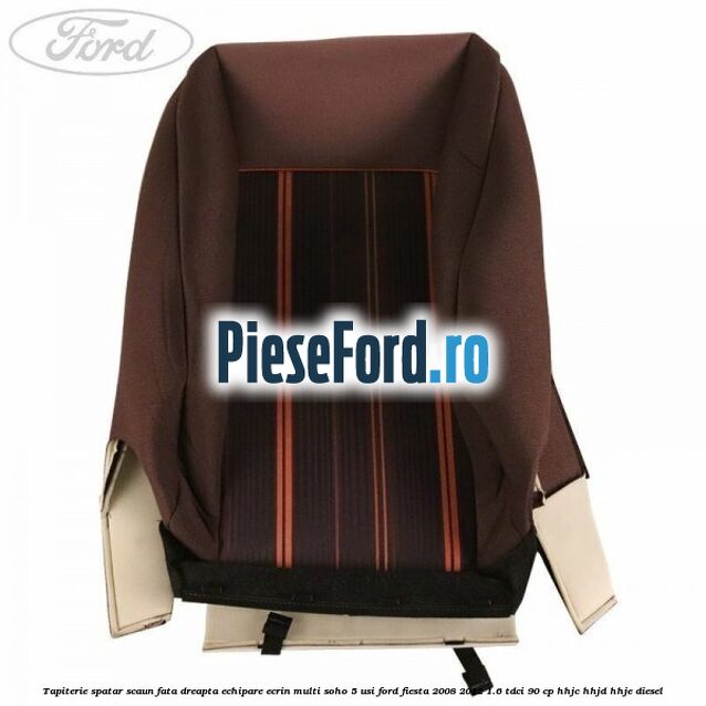 Tapiterie spatar scaun fata dreapta echipare ecrin multi soho 5 usi Ford Fiesta 2008-2012 1.6 TDCi 90 cp Tapiterie spatar scaun fata dreapta echipare ecrin multi soho 5 usi Ford Fiesta 2008-2012 1.6 TDCi 90 cp HHJC, HHJD, HHJE diesel