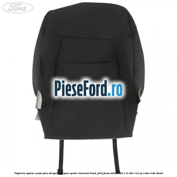 Tapiterie spatar scaun fata dreapta echipare gecko charcoal black Ford Focus 2011-2014 1.6 TDCi 115 cp T1DA, T1DB diesel