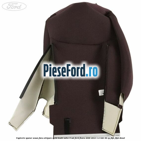 Tapiterie spatar scaun fata echipare ecrin multi soho 5 usi Ford Fiesta 2008-2012 1.4 TDCi 68 cp F6JB, F6JD diesel
