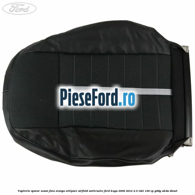 Tapiterie spatar scaun fata stanga echipare Airfield anthracite Ford Kuga 2008-2012 2.0 TDCi 136 cp G6DG, UKDA diesel