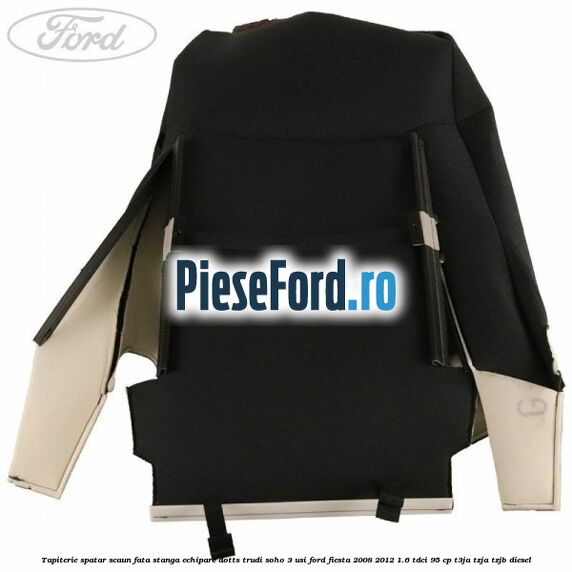 Tapiterie spatar scaun fata stanga echipare dotts trudi soho 3 usi Ford Fiesta 2008-2012 1.6 TDCi 95 cp T3JA, TZJA, TZJB diesel