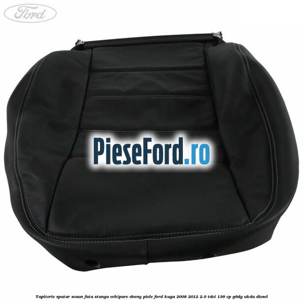 Tapiterie spatar scaun fata stanga echipare Ebony piele Ford Kuga 2008-2012 2.0 TDCi 136 cp G6DG, UKDA diesel