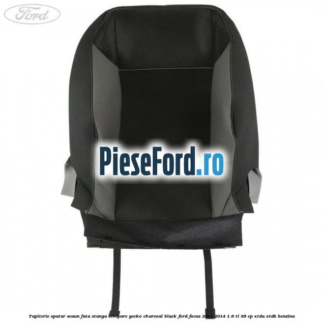 Tapiterie spatar scaun fata stanga echipare gecko charcoal black Ford Focus 2011-2014 1.6 Ti 85 cp XTDA, XTDB benzina