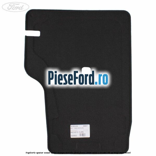 Tapiterie spatar scaun spate stanga metalic Ford Fiesta 2008-2012 1.6 TDCi 75 cp HHJF, UBJA diesel