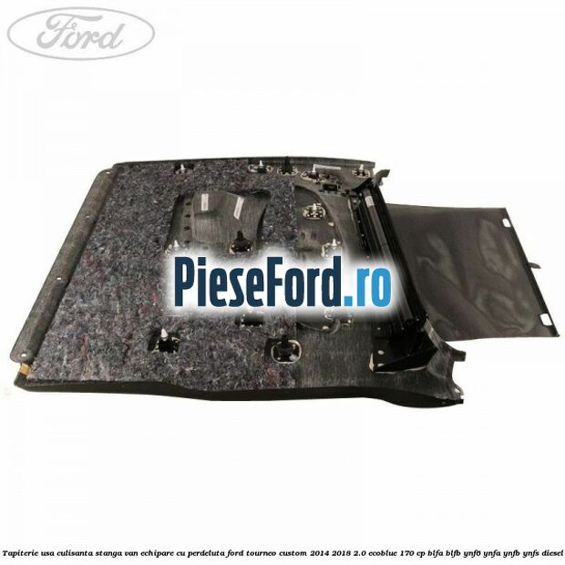 Tapiterie usa culisanta stanga VAN echipare cu perdeluta Ford Tourneo Custom 2014-2018 2.0 EcoBlue 170 cp BLFA, BLFB, YNF6, YNFA, YNFB, YNFS diesel