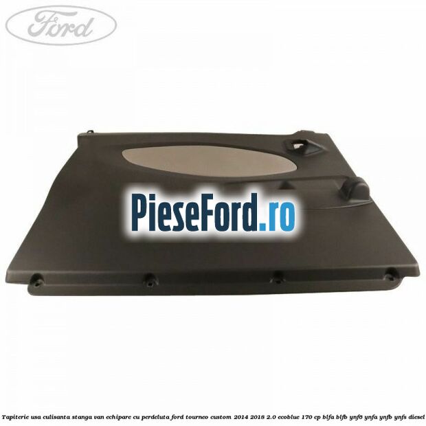 Tapiterie usa culisanta stanga VAN echipare cu perdeluta Ford Tourneo Custom 2014-2018 2.0 EcoBlue 170 cp BLFA, BLFB, YNF6, YNFA, YNFB, YNFS diesel