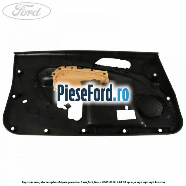 Tapiterie usa fata dreapta echipare premium 3 usi Ford Fiesta 2008-2012 1.25 82 cp SNJA, SNJB, SNJC, SNJD benzina