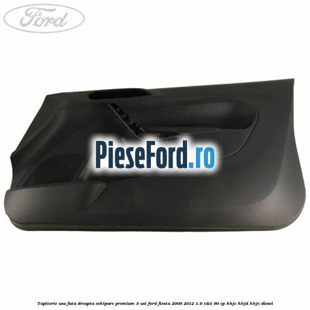 Tapiterie usa fata dreapta echipare premium 3 usi Ford Fiesta 2008-2012 1.6 TDCi 90 cp HHJC, HHJD, HHJE diesel