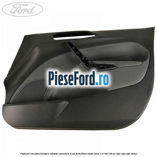 Tapiterie usa fata dreapta echipare premium 5 usi Ford Fiesta 2008-2012 1.6 TDCi 95 cp T3JA, TZJA, TZJB diesel