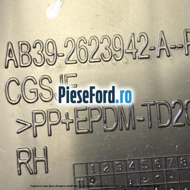 Tapiterie usa fata dreapta Wildtrak Ford Ranger 2016-2020 2.2 TDCi 160 cp Tapiterie usa fata dreapta Wildtrak Ford Ranger 2016-2020 2.2 TDCi 160 cp GBVAJQJ, T22DD0P diesel