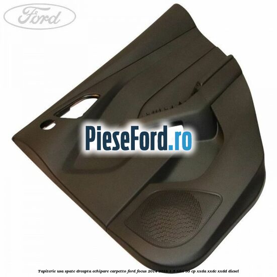 Tapiterie usa spate dreapta echipare carpetto Ford Focus 2014-2018 1.5 TDCi 95 cp XXDA, XXDC, XXDD diesel