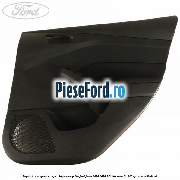 Tapiterie usa spate stanga echipare carpetto Ford Focus 2014-2018 1.5 TDCi ECOnetic 105 cp AEDA, XXDB diesel