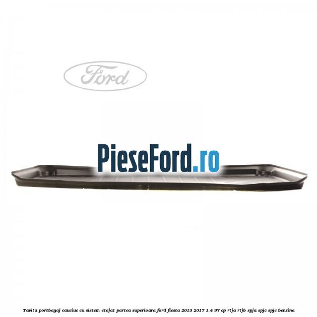 Tavita portbagaj, cauciuc cu sistem etajat partea superioara Ford Fiesta 2013-2017 1.4 97 cp RTJA, RTJB, SPJA, SPJC, SPJE benzina