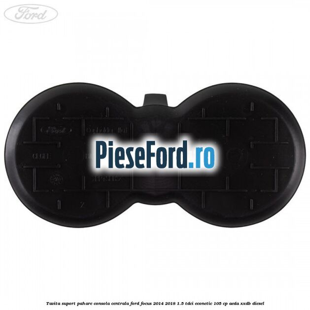 Tavita suport pahare consola centrala Ford Focus 2014-2018 1.5 TDCi ECOnetic 105 cp AEDA, XXDB diesel