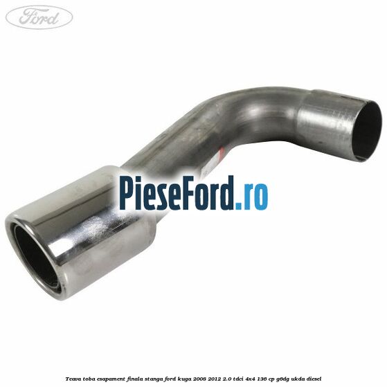 Teava toba esapament finala stanga Ford Kuga 2008-2012 2.0 TDCi 4x4 136 cp G6DG, UKDA diesel