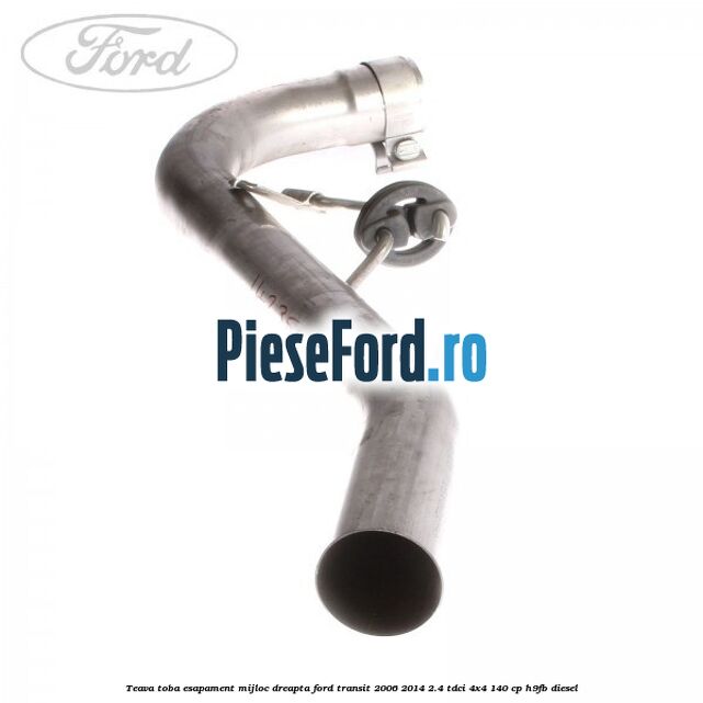 Teava toba esapament mijloc dreapta Ford Transit 2006-2014 2.4 TDCi 4x4 140 cp H9FB diesel