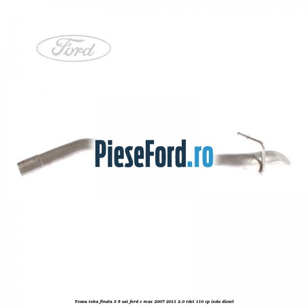 Teava toba finala 3/5 usi Ford C-Max 2007-2011 2.0 TDCi 110 cp IXDA diesel