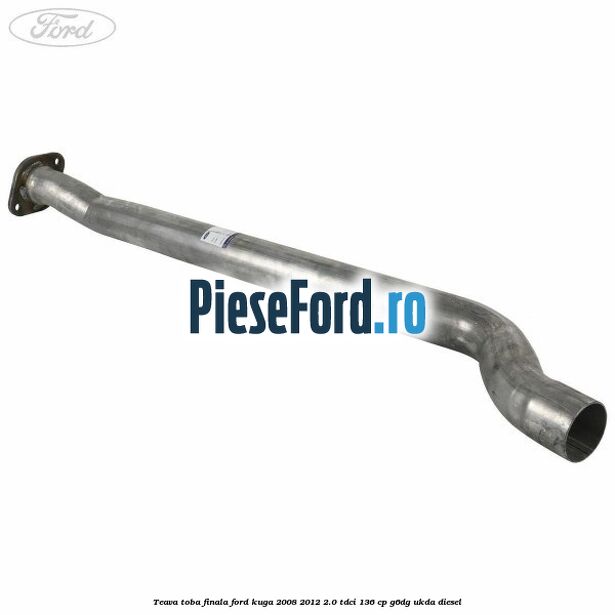 Teava toba finala Ford Kuga 2008-2012 2.0 TDCi 136 cp G6DG, UKDA diesel