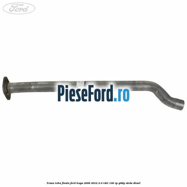 Teava toba finala Ford Kuga 2008-2012 2.0 TDCi 136 cp G6DG, UKDA diesel