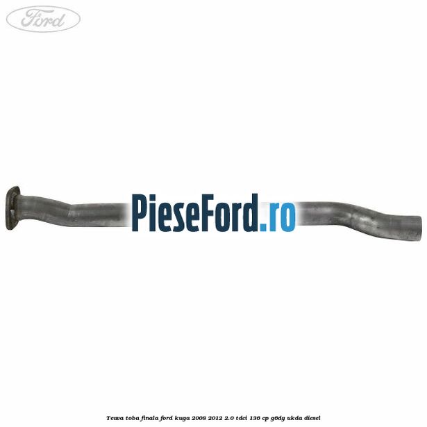 Teava toba finala Ford Kuga 2008-2012 2.0 TDCi 136 cp G6DG, UKDA diesel