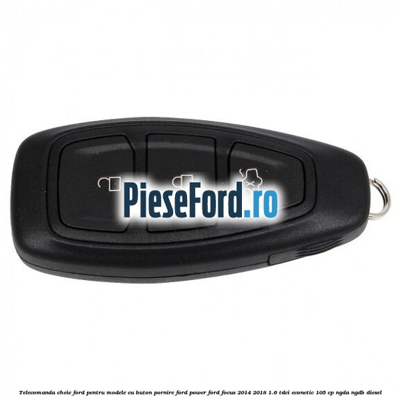 Telecomanda cheie Ford pentru modele cu buton pornire Ford Power Ford Focus 2014-2018 1.6 TDCi ECOnetic 105 cp NGDA, NGDB diesel
