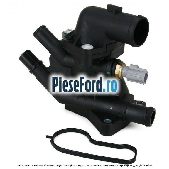 Termostat cu carcasa si senzor temperatura Ford EcoSport 2019-2023 1.0 EcoBoost 125 cp M1JC, M1JJ, M1JU benzina