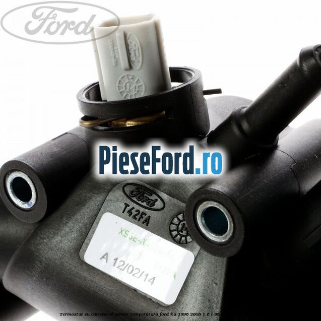 Termostat cu carcasa si senzor temperatura Ford Ka 1996-2008 1.6 i 95 cp Termostat cu carcasa si senzor temperatura Ford Ka 1996-2008 1.6 i 95 cp CDB, CDC benzina