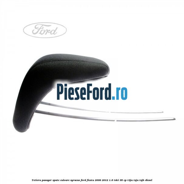Tetiera pasager spate culoare syracus Ford Fiesta 2008-2012 1.6 TDCi 95 cp T3JA, TZJA, TZJB diesel
