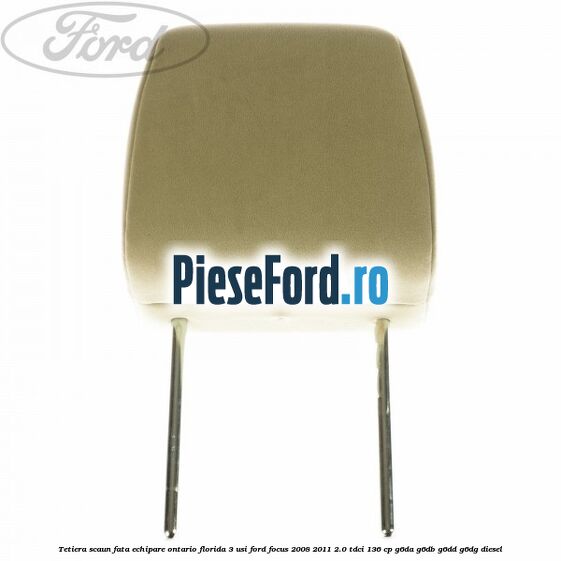 Tetiera scaun fata echipare Ontario florida 3 usi Ford Focus 2008-2011 2.0 TDCi 136 cp G6DA, G6DB, G6DD, G6DG diesel