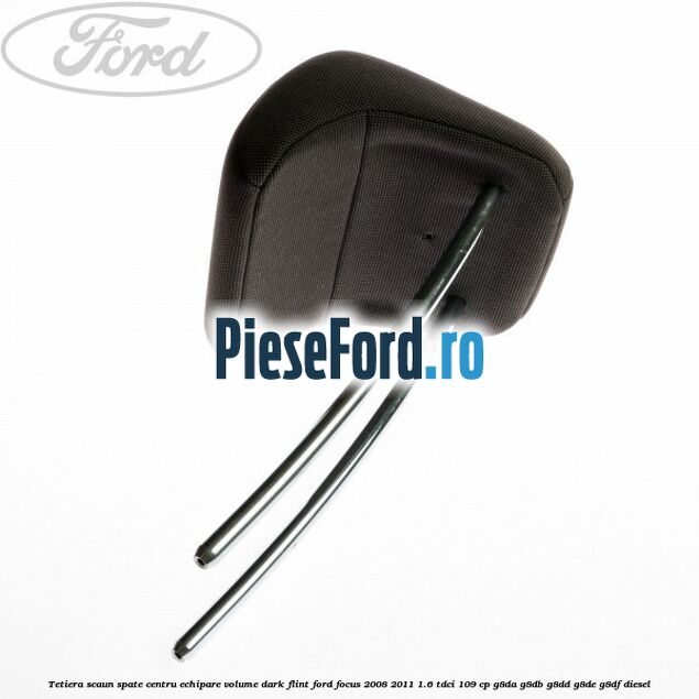 Tetiera scaun spate centru echipare volume dark flint Ford Focus 2008-2011 1.6 TDCi 109 cp G8DA, G8DB, G8DD, G8DE, G8DF diesel