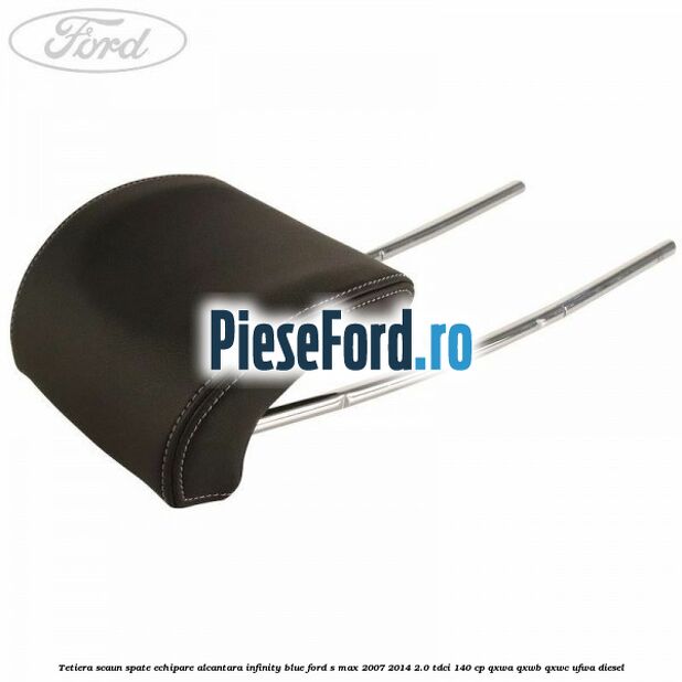 Tetiera scaun spate echipare alcantara infinity blue Ford S-Max 2007-2014 2.0 TDCi 140 cp QXWA, QXWB, QXWC, UFWA diesel