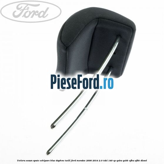 Tetiera scaun spate echipare blue daphne twill Ford Mondeo 2008-2014 2.0 TDCi 140 cp QXBA, QXBB, UFBA, UFBB diesel