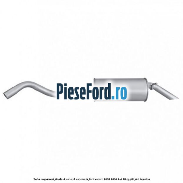 Toba esapament finala (4 Usi si 5 usi combi) Ford Escort 1995-1998 1.4 75 cp F4B, FUH benzina