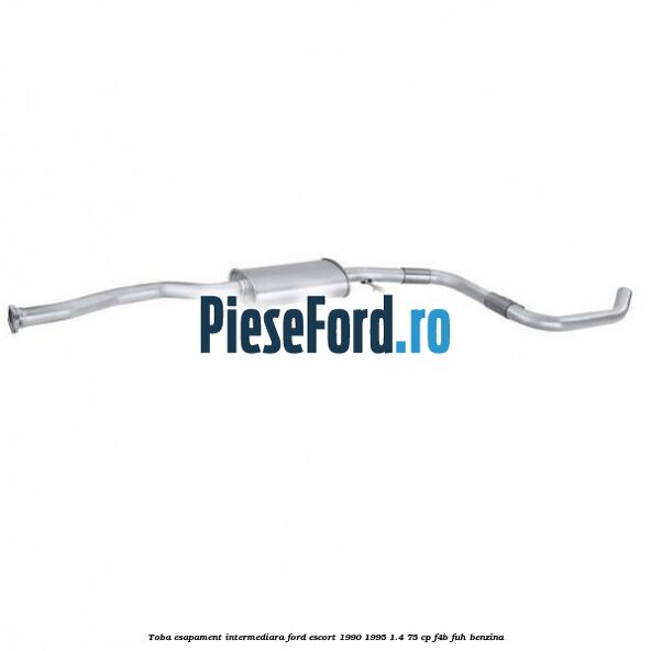 Toba esapament intermediara Ford Escort 1990-1995 1.4 75 cp F4B, FUH benzina