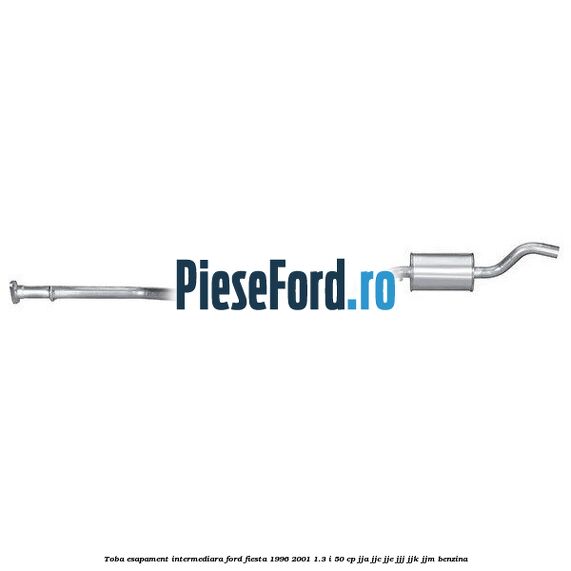 Toba esapament intermediara Ford Fiesta 1996-2001 1.3 i 50 cp JJA, JJC, JJE, JJJ, JJK, JJM benzina