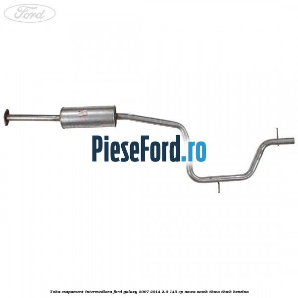 Toba esapament intermediara Ford Galaxy 2007-2014 2.0 145 cp AOWA, AOWB, TBWA, TBWB benzina