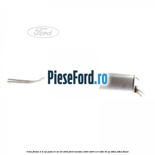Toba finala 4/5 usi pana in an 03/2002 Ford Mondeo 2000-2007 2.0 TDDI 90 cp D5BA, SDBA diesel
