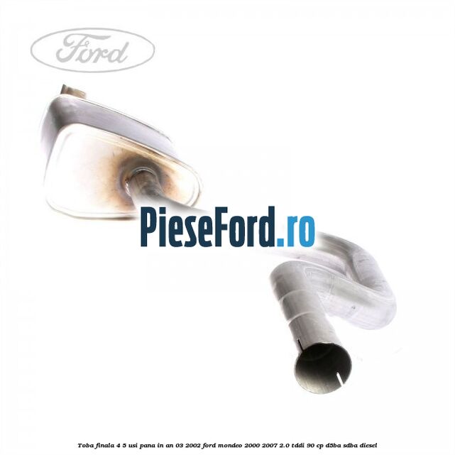 Toba finala 4/5 usi pana in an 03/2002 Ford Mondeo 2000-2007 2.0 TDDI 90 cp D5BA, SDBA diesel