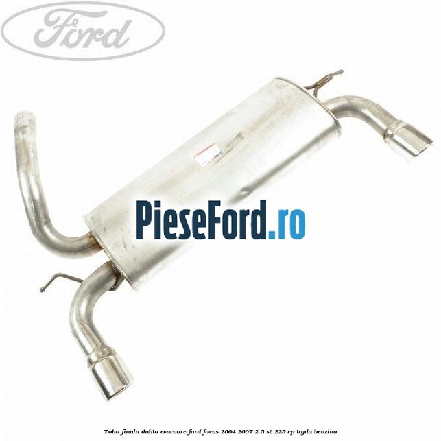 Toba finala dubla evacuare Ford Focus 2004-2007 2.5 ST 225 cp Toba finala dubla evacuare Ford Focus 2004-2007 2.5 ST 225 cp HYDA benzina