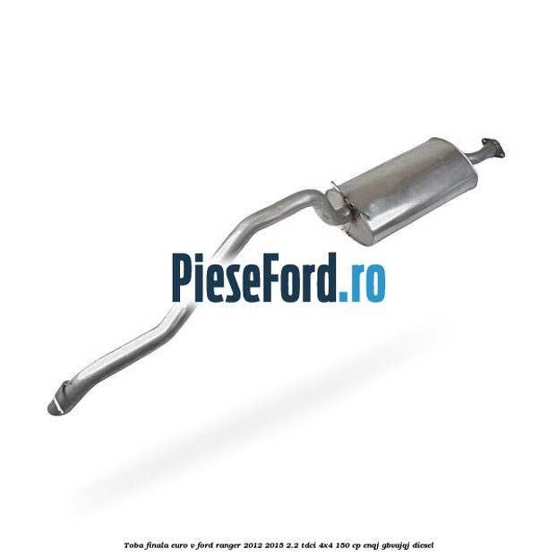 Toba finala EURO V Ford Ranger 2012-2015 2.2 TDCi 4x4 150 cp ENQJ, GBVAJQJ diesel