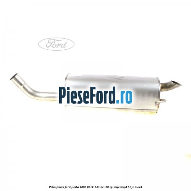 Toba finala Ford Fiesta 2008-2012 1.6 TDCi 90 cp HHJC, HHJD, HHJE diesel