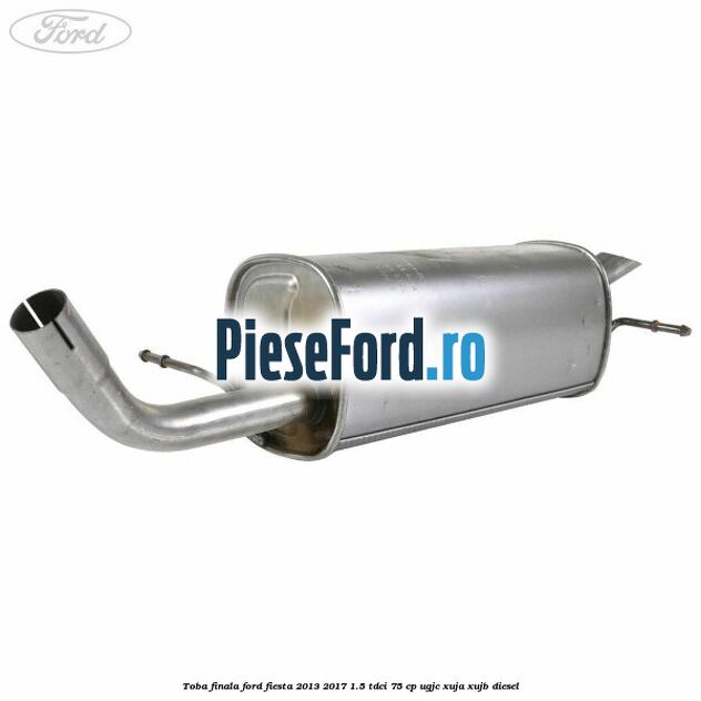 Toba finala Ford Fiesta 2013-2017 1.5 TDCi 75 cp UGJC, XUJA, XUJB diesel