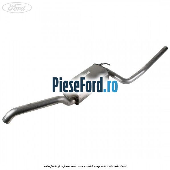 Toba finala Ford Focus 2014-2018 1.5 TDCi 95 cp XXDA, XXDC, XXDD diesel